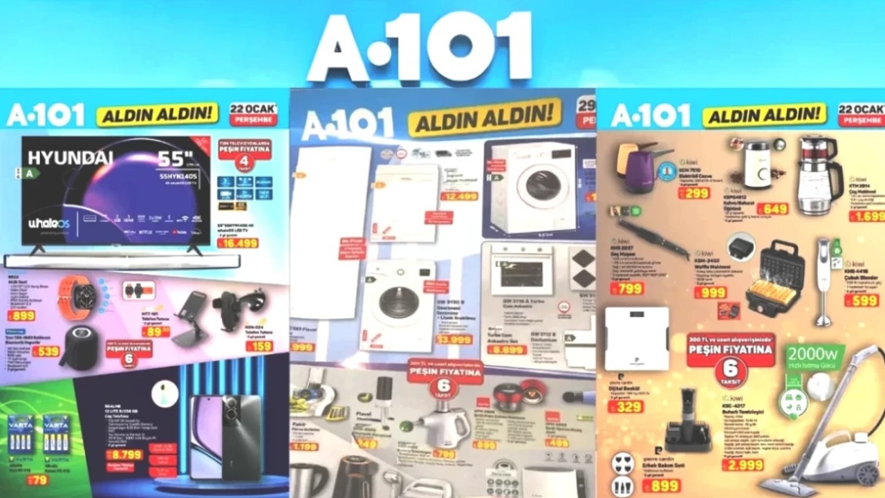 A101’de 12 Şubat Çılgınlığı! Dev Ekran Televizyonlar ve Airfryer Kapış Kapış Gidecek!